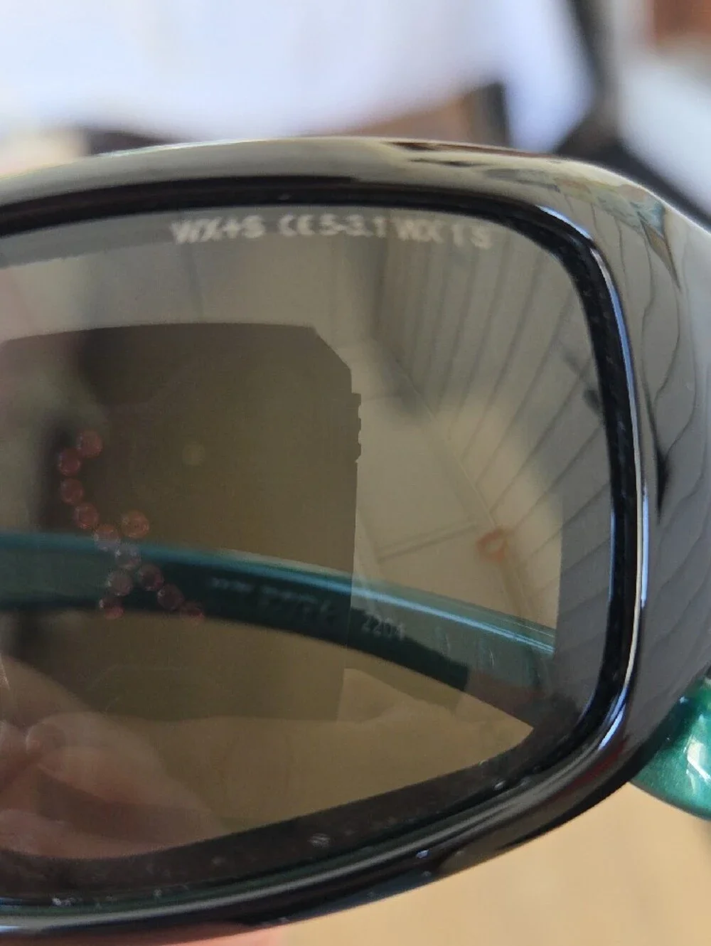 Harley-Davidson Black and Green Wrap Sunglasses